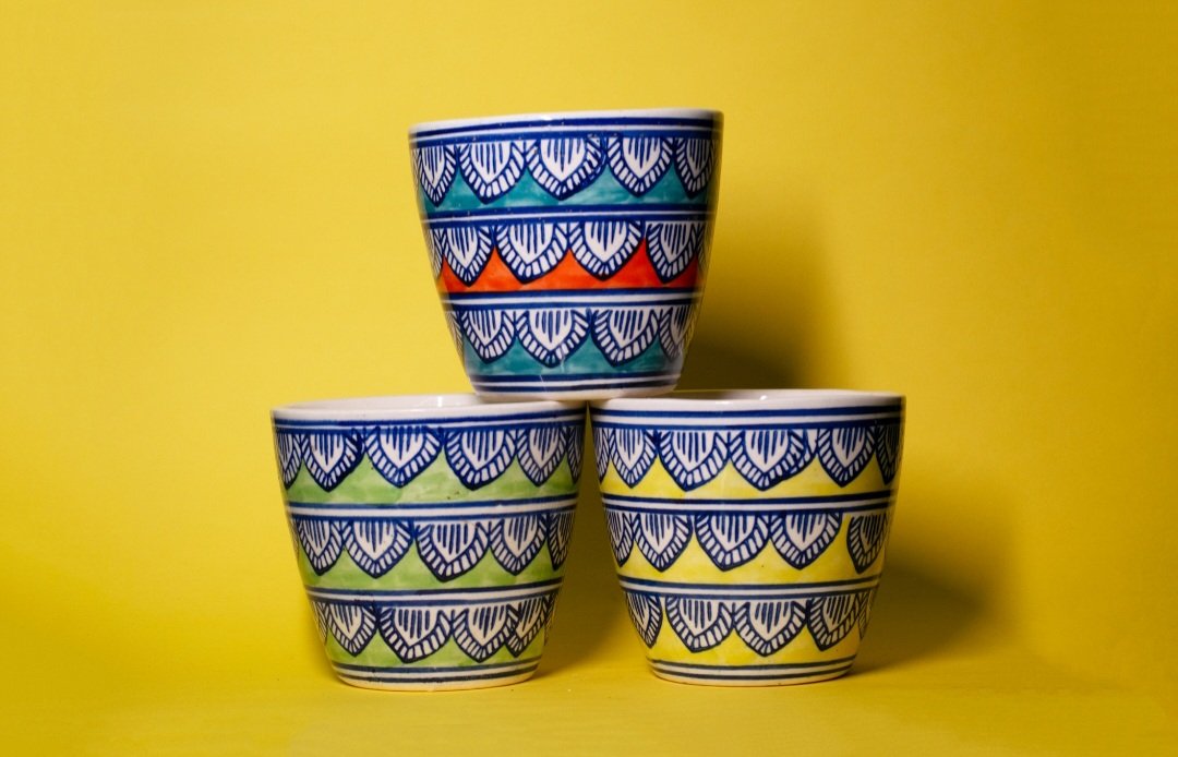 Ceramic Pots(pack of 3)