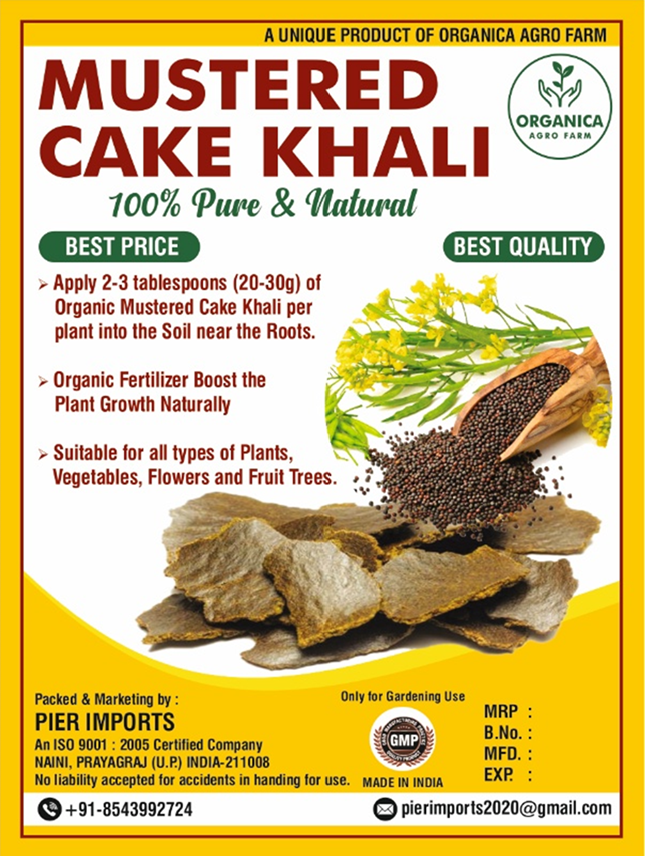 Mustard Cake Khali 400GM (सरसों की खली) - Organic Fertilizer for Plants | Natural Soil Enhancer | Rich in Nutrients for Healthy Growth - Image 3